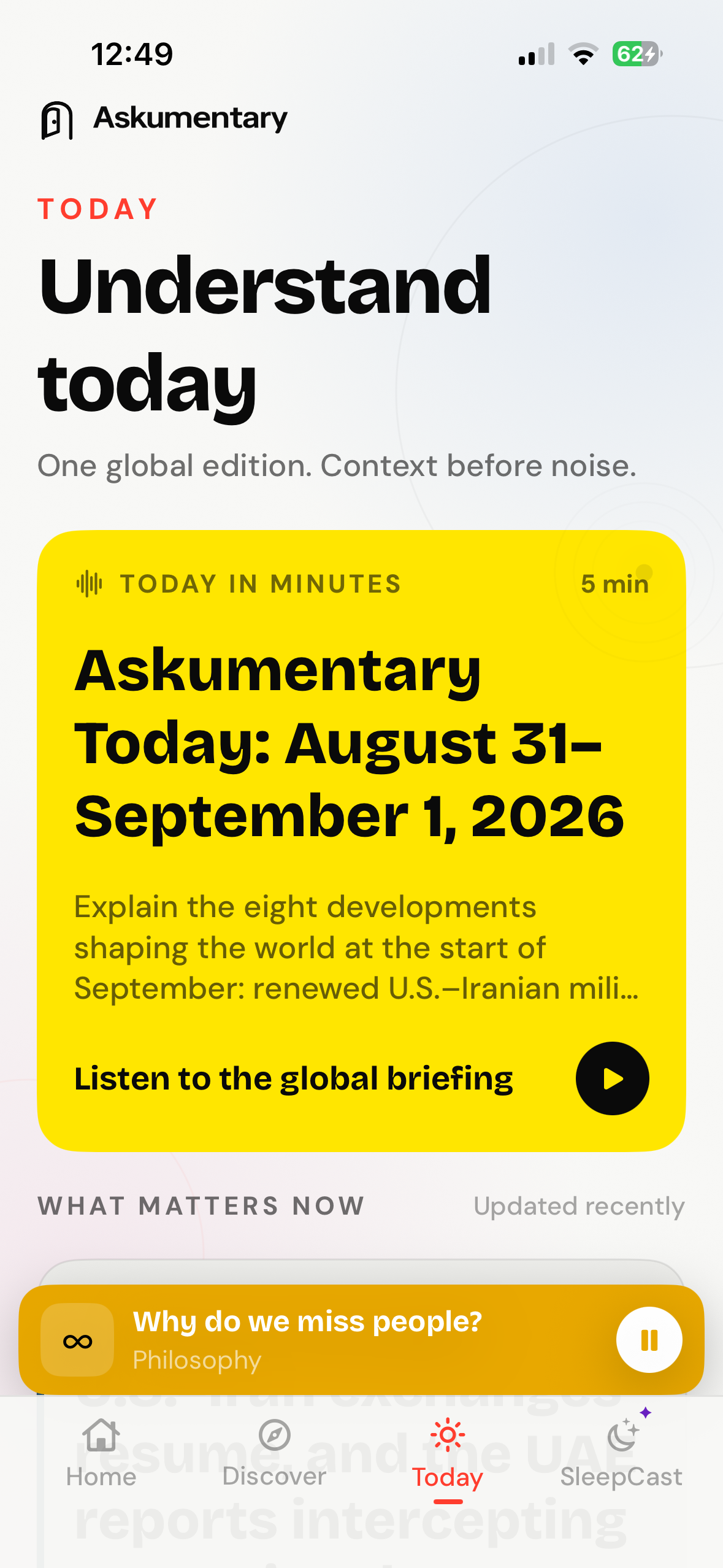 Askumentary Today global briefing